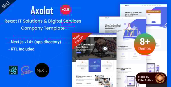 Axolot - Nextjs 14 IT Solutions & Technology Services Company React Template - Business Corporate