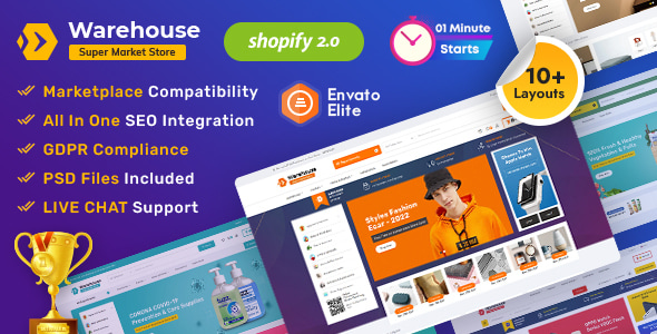 Warehouse - Advanced Shopify 2.0 Multi-purpose Electronics Store - Shopify eCommerce