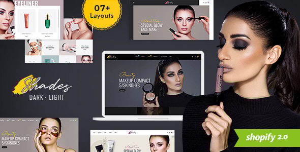Shades - Modern Shopify Theme for Beauty, Cosmetics & Bridal Studio - Health & Beauty Shopify