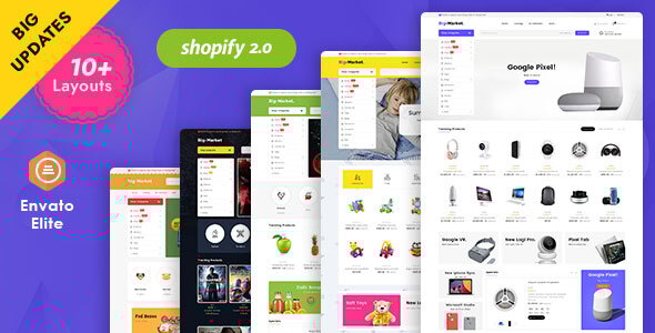 BigMarket - Shopify 2.0 Multi-Purpose Responsive Theme - Shopping Shopify