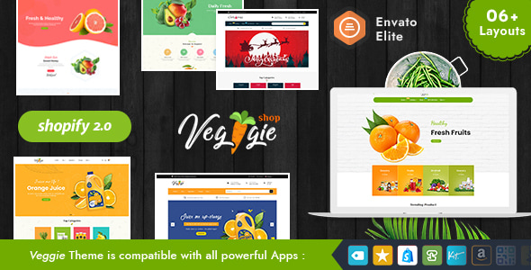 Veggie - Shopify Multi-Purpose Theme for Organics, Fresh Fruits & Foods - Health & Beauty Shopify