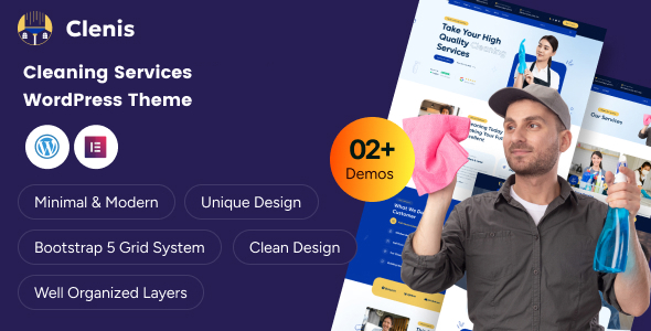 Clenis – Claning Services WordPress Theme - Business Corporate