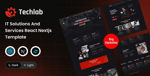 Techlab - IT Solutions and Services React Nextjs Template - Business Corporate