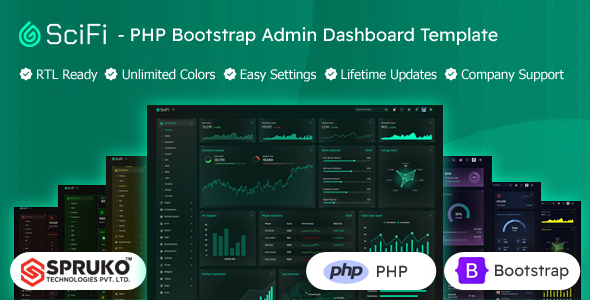 SCIFI - PHP Bootstrap Admin Dashboard Panel Template - Admin Templates Site Templates