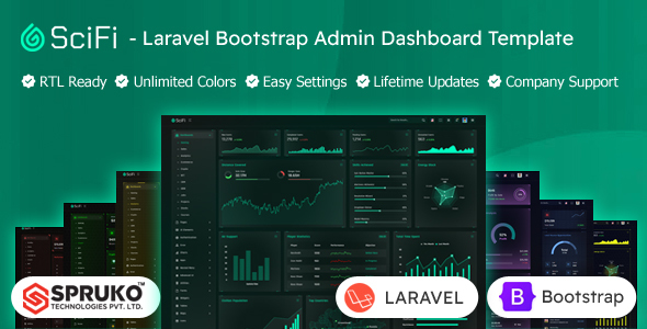 SCIFI - Laravel Bootstrap Admin Portal Dashboard Template - Admin Templates Site Templates