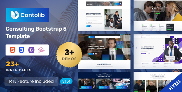 Contolib - Consulting Services Bootstrap 5 Template - Business Corporate