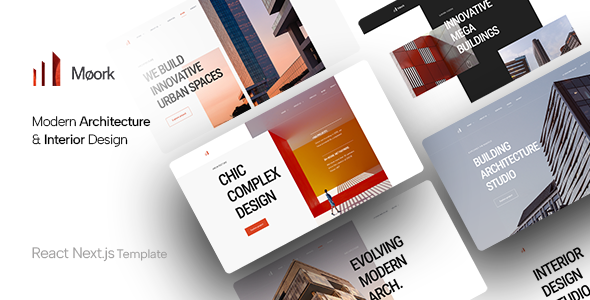Moork - Architecture & Interior Design React NextJS Template - Business Corporate
