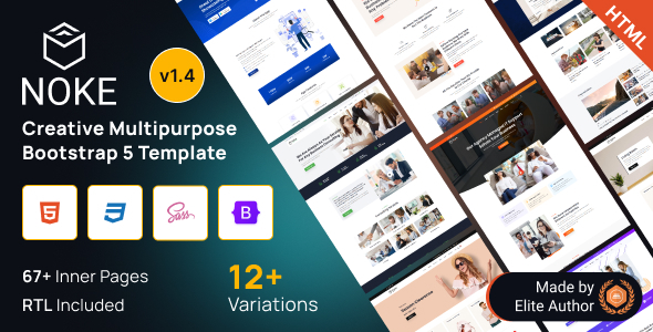 Noke - Creative Multipurpose Bootstrap 5 Template - Business Corporate