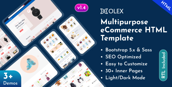Olex - eCommerce Shop Bootstrap 5 Template - Shopping Retail