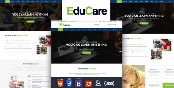 EduCare - Education Responsive HTML Template - Business Corporate