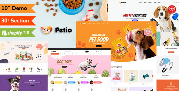 Petio - Multipurpose Shopify Sections All Pages - Shopping Shopify