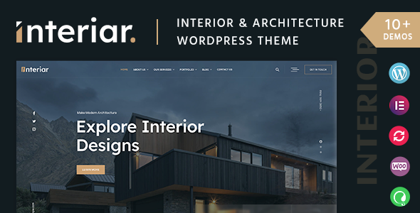 Interiar - Interior Design WordPress Theme - Portfolio Creative