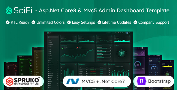 SCIFI - Asp.Net Core8 & Mvc5 Bootstrap Admin Area Template Dashboard - Admin Templates Site Templates