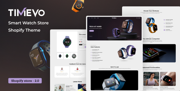Timevo - Single Product Shop Landing Page Shopify Theme - Technology Shopify