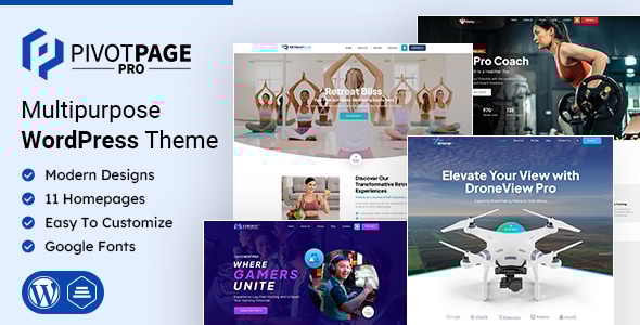 PivotPage | Multipurpose WordPress Theme - Corporate WordPress