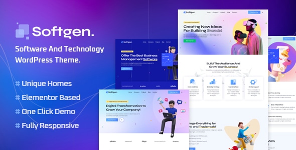 Softgen - Software & Technology WordPress Theme - Software Technology