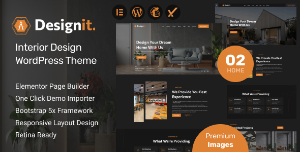 Designit – Interior Design WordPress Theme - Portfolio Creative