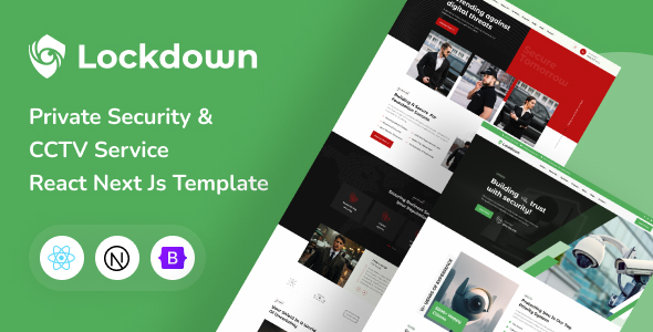 Lockdown - Security & CCTV Services React Next Js Template - Business Corporate