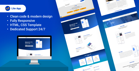 LiteApp - Software & Landing Template - Technology Site Templates