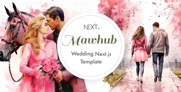 Mawhub - Wedding Invitation Next JS Template - Wedding Site Templates