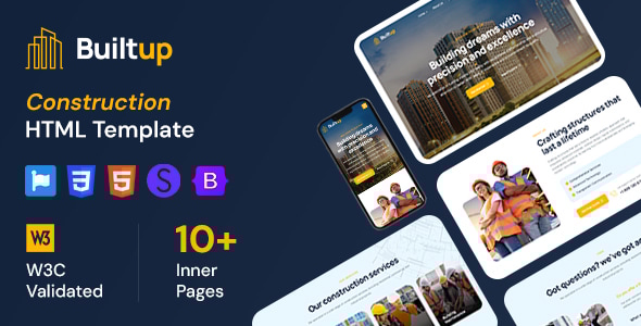 Builtup - Construction Company HTML Template - Business Corporate