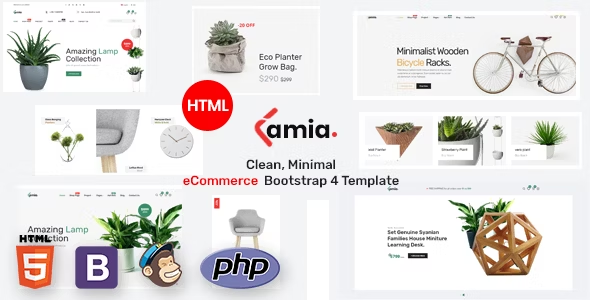 Lamia - E-commerce Minimal and Clean HTML Template - Retail Site Templates