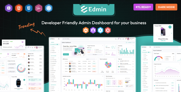 Edmin - Bootstrap Admin Dashboard Html Template - Admin Templates Site Templates