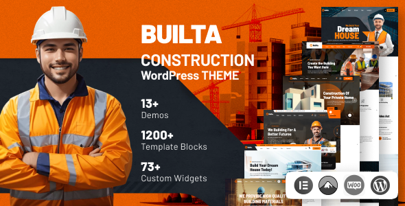 Builta - Construction WordPress Theme - Business Corporate