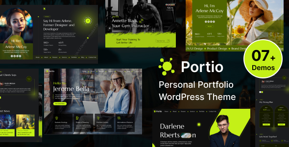 Portio - Personal Portfolio Resume WordPress Theme 1 Portio - Personal Portfolio Resume WordPress Theme - Portfolio Creative