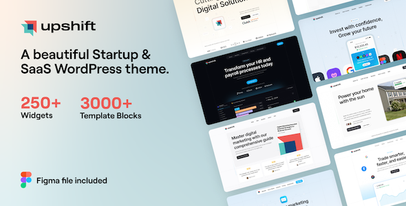 Upshift - Startup & SaaS WordPress Theme - Technology WordPress