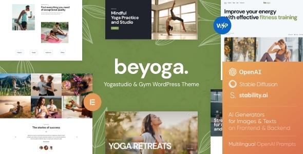 BeYoga | Yoga studio & Gym WordPress Theme - Health & Beauty Retail