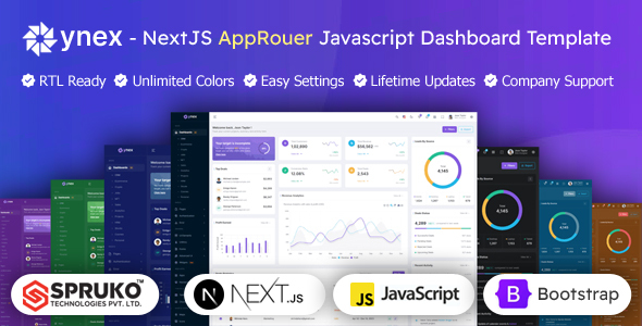 Ynex - NextJs AppRouter Javascript Admin Template - Admin Templates Site Templates