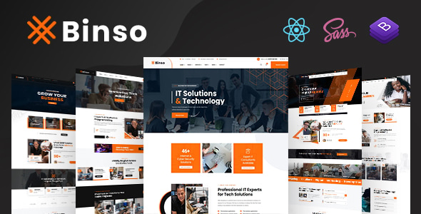 Binso - Digital Agency React NextJs Template - Business Corporate