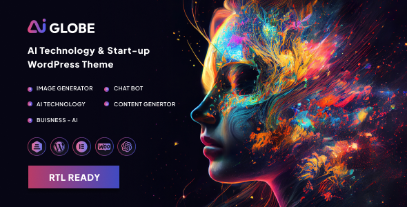 AI Globe - Artificial Intelligence Startup & Technology WordPress Theme - Technology WordPress