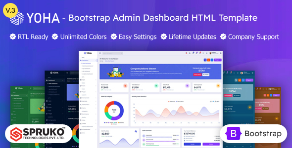 Yoha - Bootstrap HTML Dashboard Template - Admin Templates Site Templates