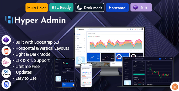 Hyper - Responsive Admin Dashboard Template - Admin Templates Site Templates