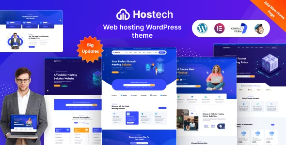 Hostech - Web hosting WordPress theme - Hosting Technology