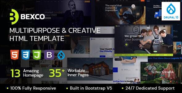 Bexco - Creative Multipurpose Drupal 10 and 11 Theme - Business Corporate