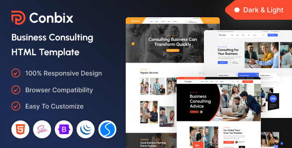 Conbix - Business Consulting HTML Template - Business Corporate