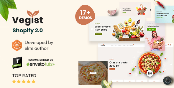 Vegist - The Vegetables, Supermarket & Organic Food eCommerce Shopify Theme - Shopping Shopify