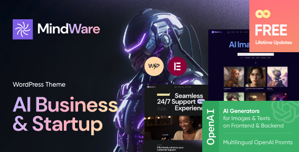 MindWare - AI Startup & AI Tool WordPress Theme - Technology WordPress
