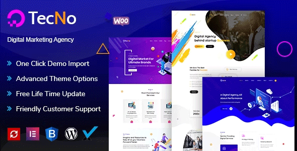 Tecno - Creative Agency WordPress Theme - Creative WordPress