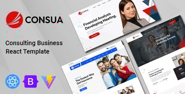 Consua - Business Consulting React Js Template - Business Corporate
