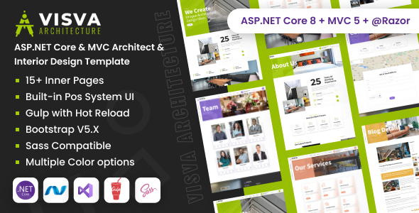 Visva - ASP.NET Core & MVC Architecture & Interior Design Template - Creative Site Templates