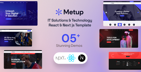 Meetup - IT Solutions & Technology React & Nextjs Template - Business Corporate