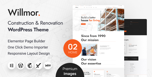 Willmor - Construction & Renovation WordPress Theme - Business Corporate