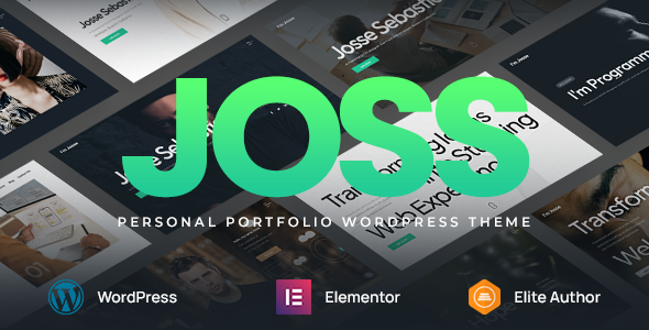 Joss - Personal Portfolio WordPress Theme - Portfolio Creative