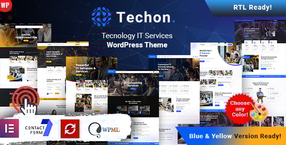 Techon - Technology IT Services WordPress Theme - Software Technology