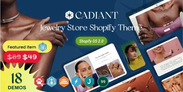 Cadiant - Jewelry Store Shopify Theme OS 2.0 - Fashion Shopify