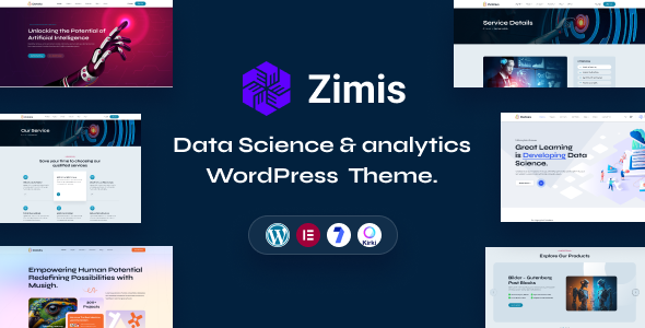 Zimis - Data Science & Analytics WordPress Theme - Technology WordPress